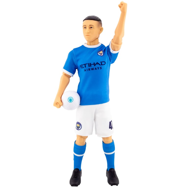 Manchester City FC Foden Action Figure - 6 Point Articulation with City Team Kit and Number 47