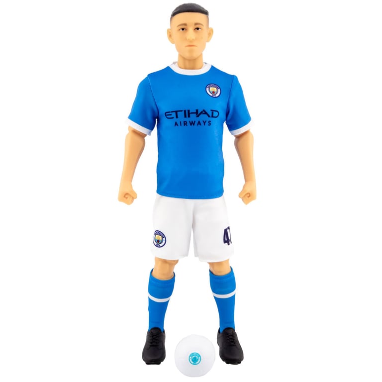 Manchester City FC Foden Action Figure - 6 Point Articulation with City Team Kit and Number 47