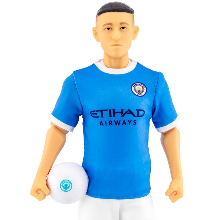 Manchester City FC Foden Action Figure - 6 Point Articulation with City Team Kit and Number 47