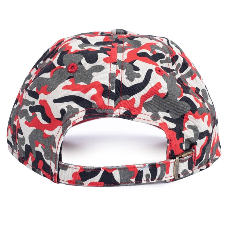 Liverpool FC Curved Brim Camo Cap with Adjustable Buckle and Raised Liverbird Embroidery