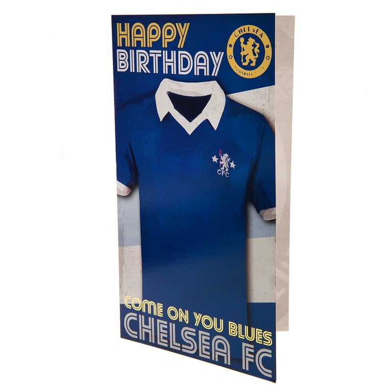 Chelsea FC Retro Birthday Card - Football Fan Gift