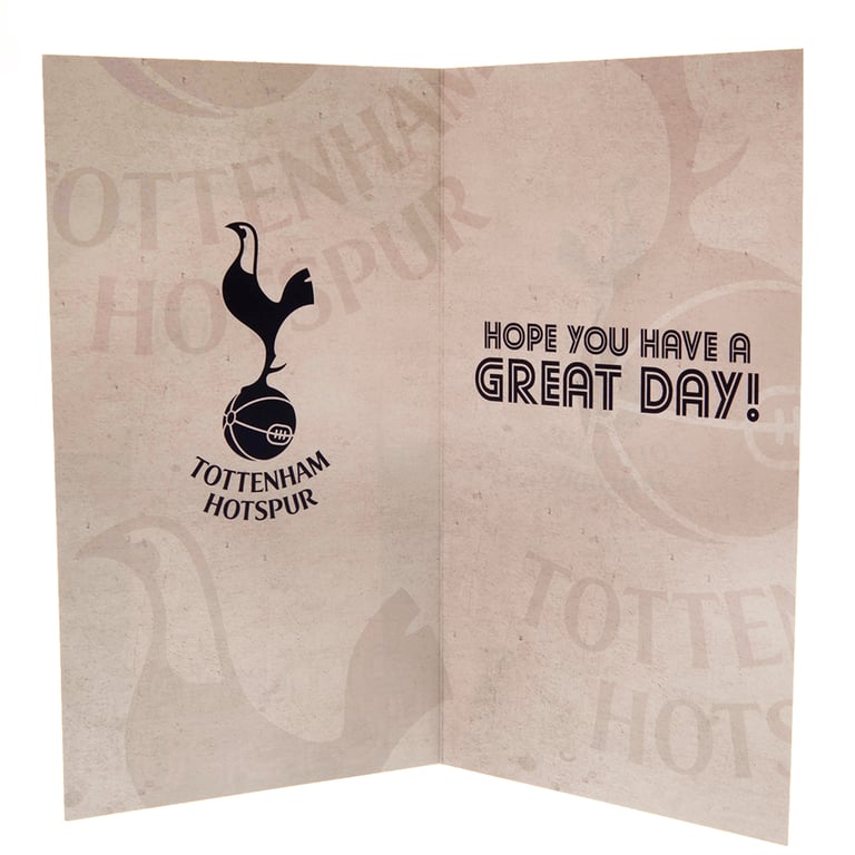 Tottenham Hotspur FC Retro Birthday Card - Football Fan Gift