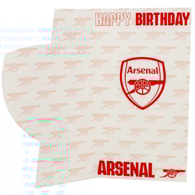 Arsenal FC Crest Colourful Birthday Card - Official Team Design