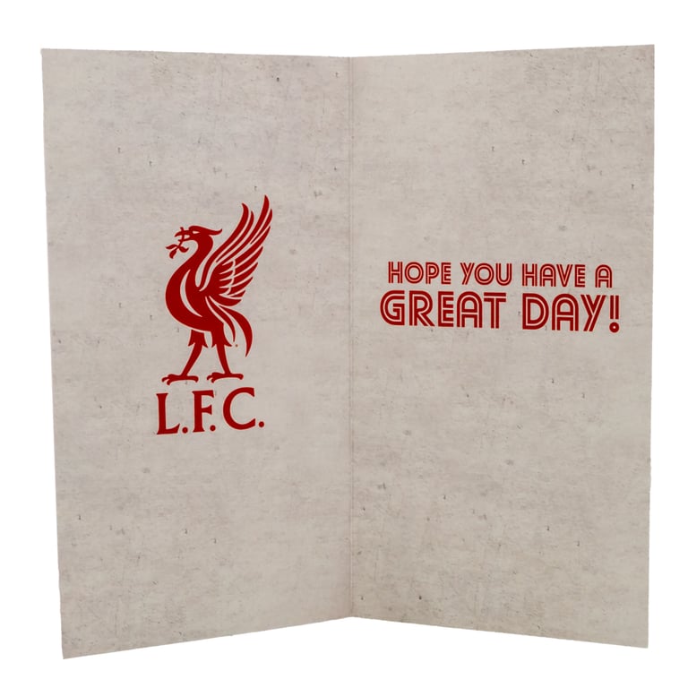 Liverpool FC Retro Shirt Birthday Card - Unique LFC Memorabilia Gift