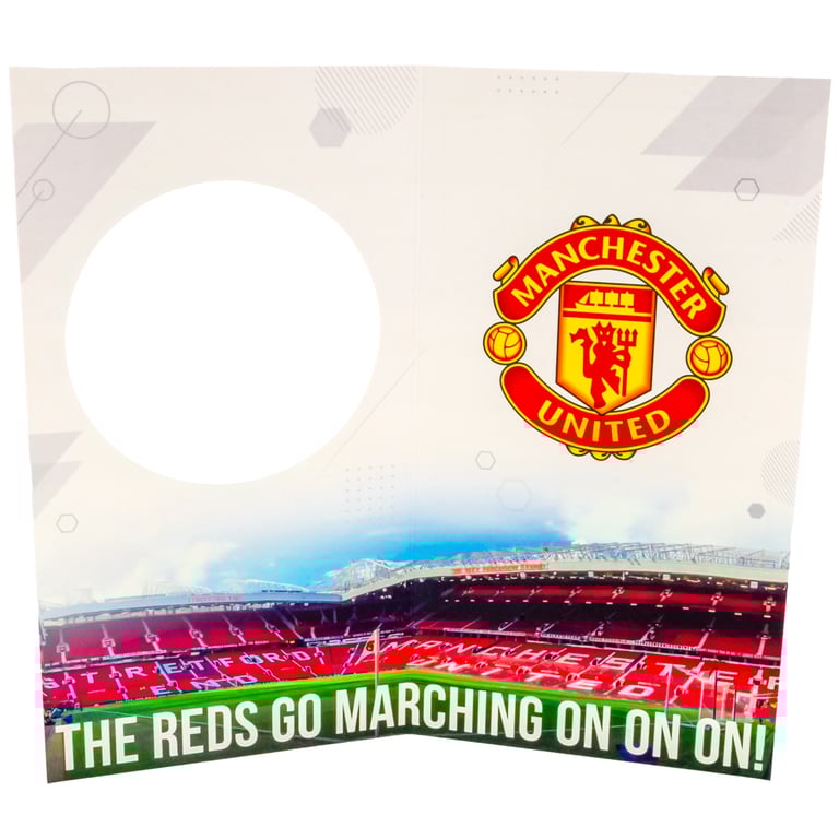 Manchester United FC Glory Glory Birthday Card - Official Team Crest & Message Inside