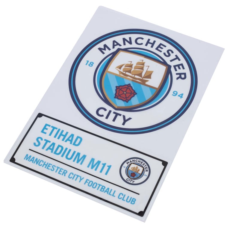 Manchester City FC A4 High Quality Digital Print Car Decal - Gloss Finish
