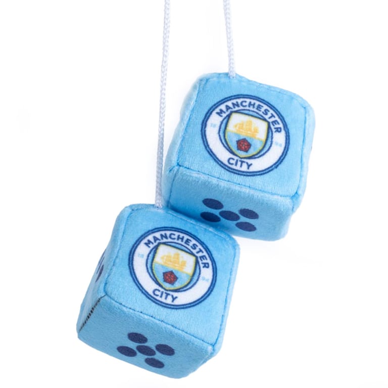 Manchester City FC Soft Blue & White Hanging Dice Set