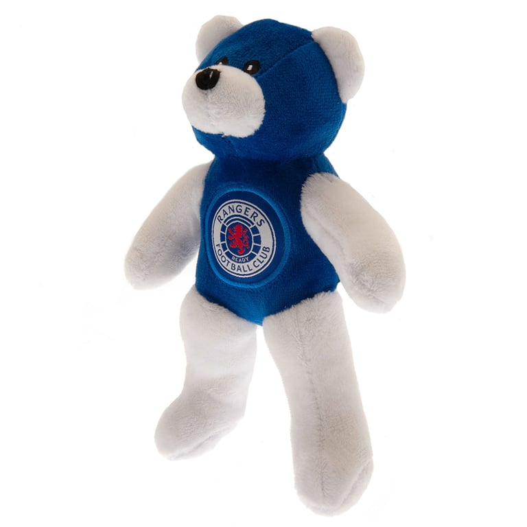 Rangers FC Contrast Mini Plush Bear - Soft 100 Polyester Crest Design