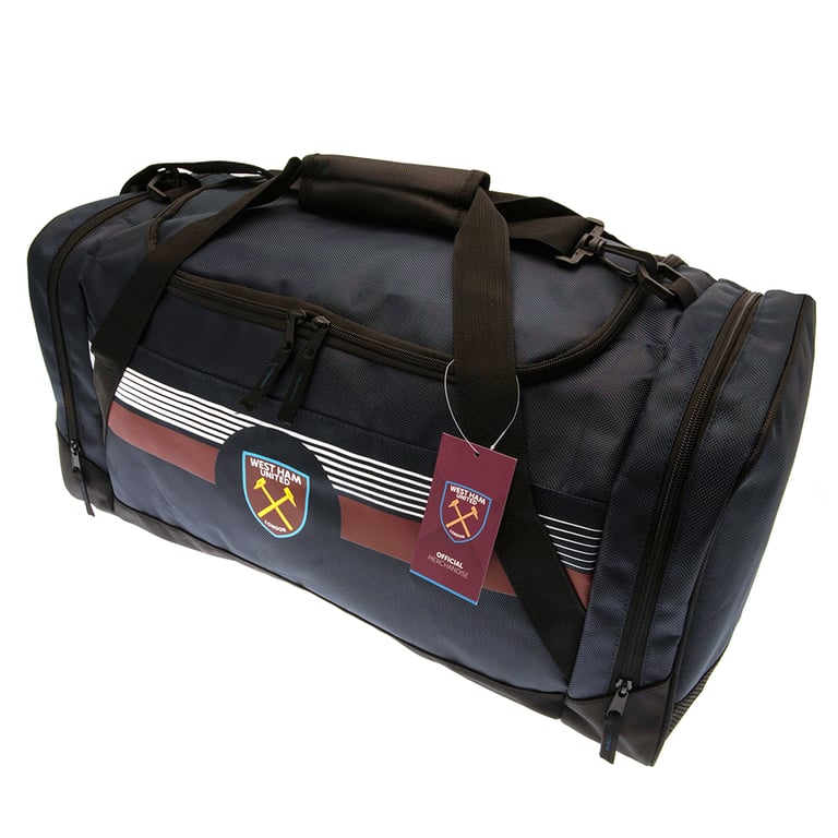 West Ham United FC Ultra Holdall - Large Zipped Football Club Team Crest Bag
