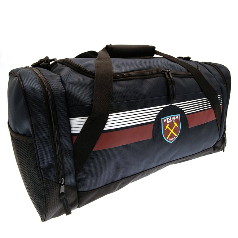 West Ham United FC Ultra Holdall - Large Zipped Football Club Team Crest Bag