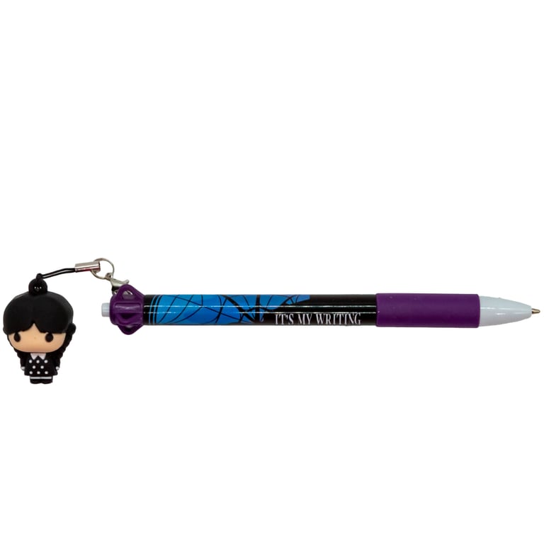 Wednesday Pen Pal Ballpoint Pen Set with Mystery Mini Collectible Companion