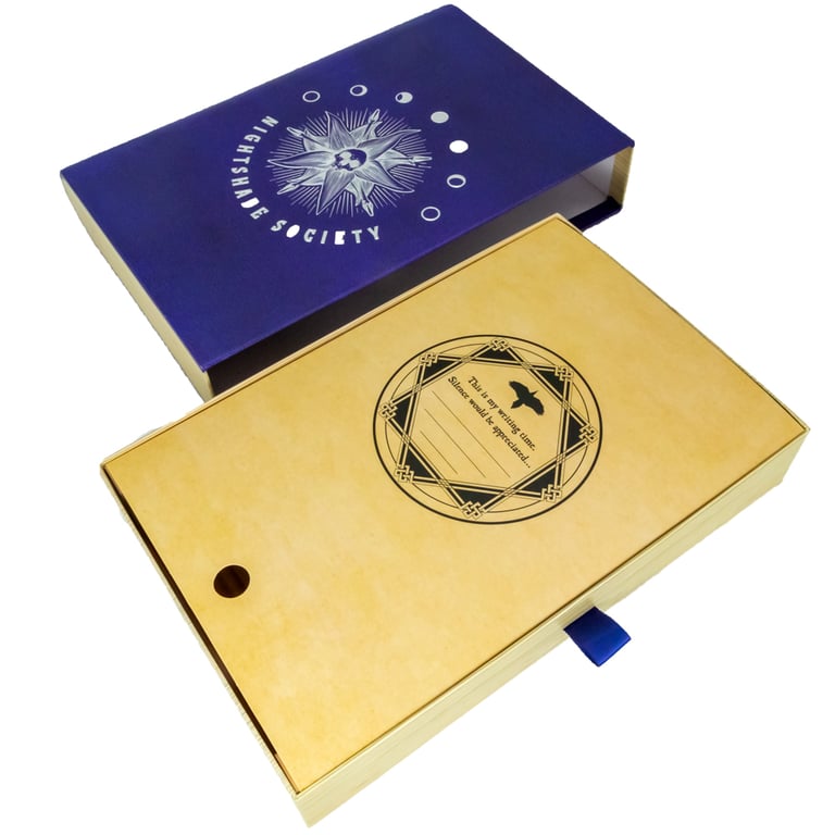 Wednesday Keepsake Gift Set - Nightshade Society A5 Notebook & Stationery Bundle
