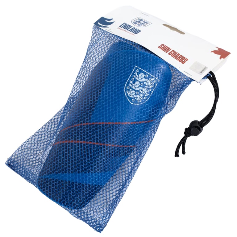 England FA Youth Slip-In Shin Guards with Padded Interior and England Crest