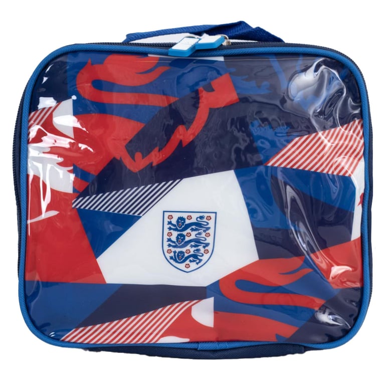 England FA Patch Zippered Polyester Lunch Bag - Official England Crest Design