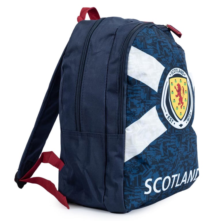 Scottish FA Navy Blue Full Colour Crest Adjustable Backpack