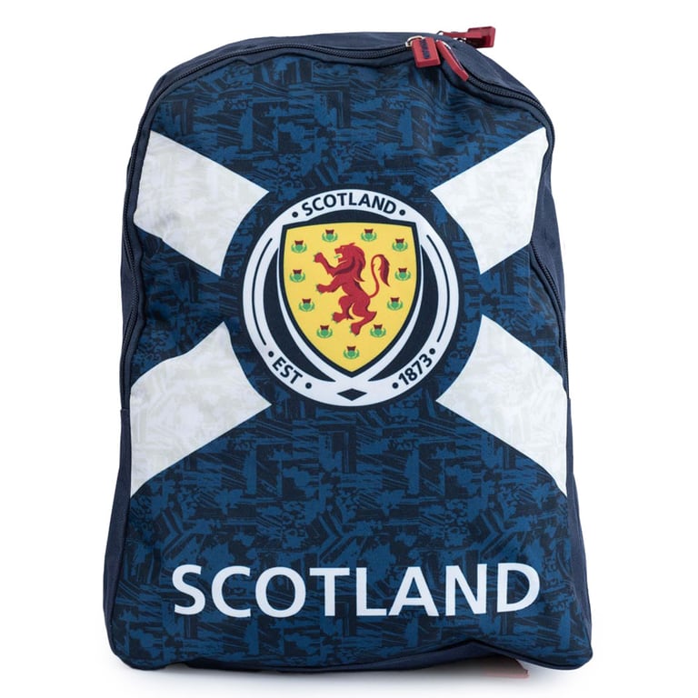 Scottish FA Navy Blue Full Colour Crest Adjustable Backpack