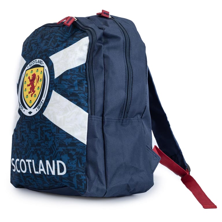 Scottish FA Navy Blue Full Colour Crest Adjustable Backpack
