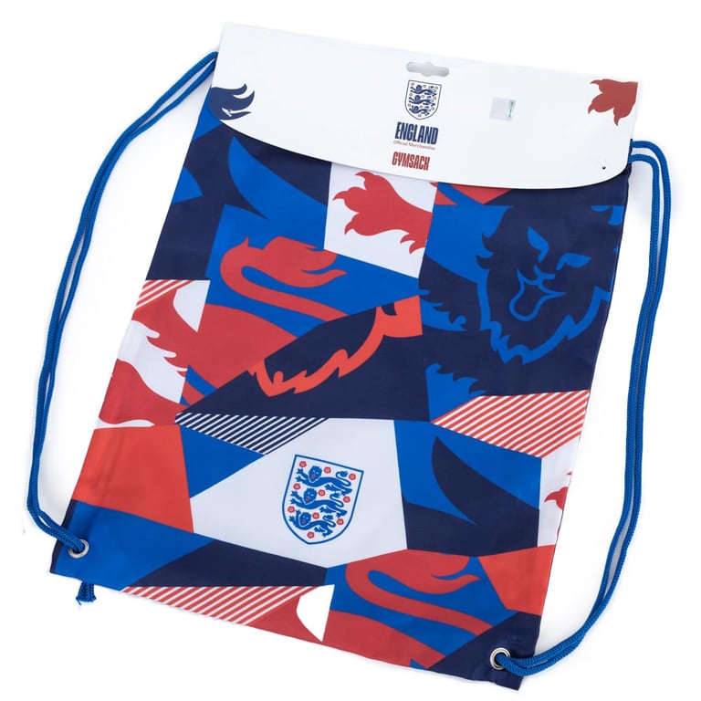 England FA Patch Polyester Gym Bag with Drawstring Closure and Boot Design
