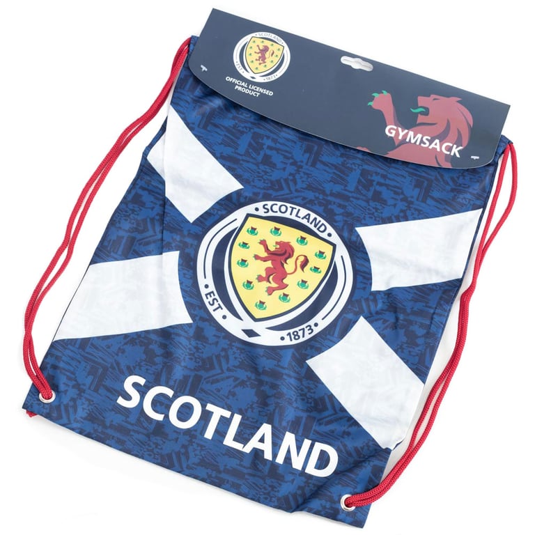 Scottish FA Navy Blue Gym Bag - Waterproof Polyester Construction