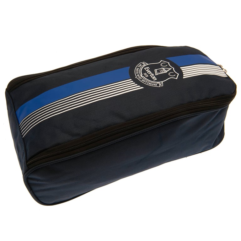 Everton FC Ultra White Crest Boot Bag - Double Zipped Polyester Storage