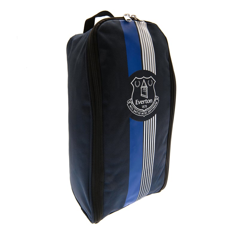 Everton FC Ultra White Crest Boot Bag - Double Zipped Polyester Storage