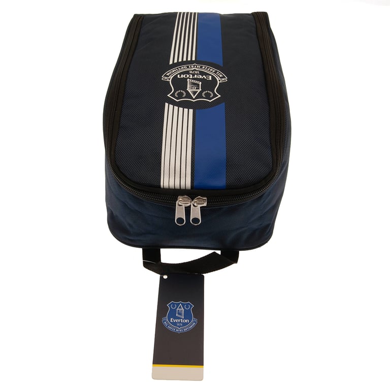 Everton FC Ultra White Crest Boot Bag - Double Zipped Polyester Storage