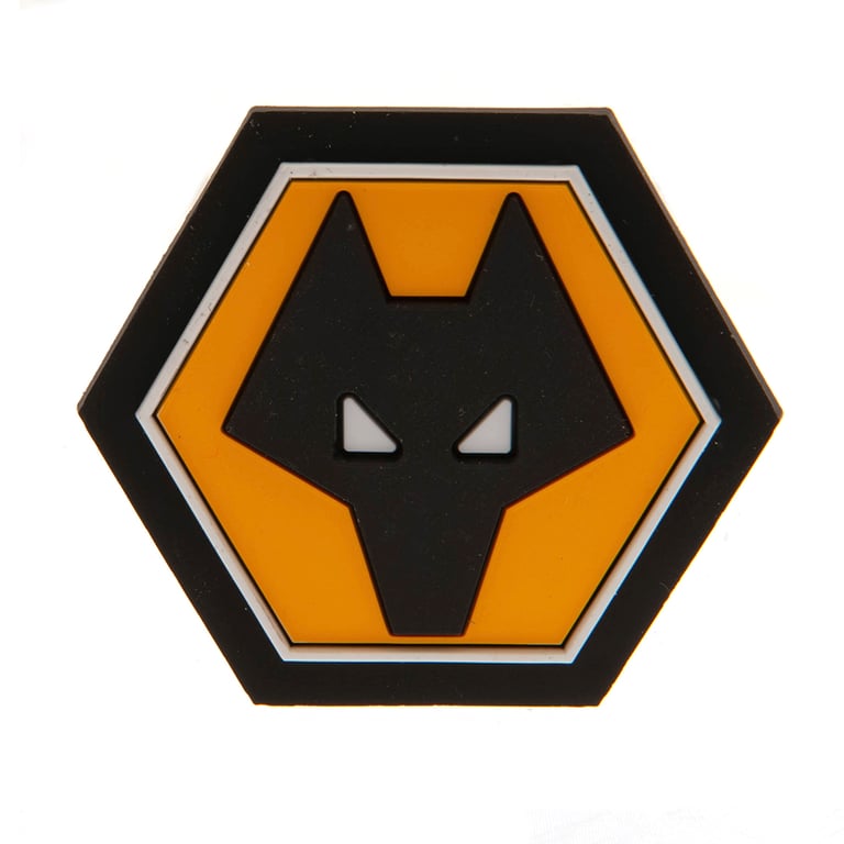 Wolverhampton Wanderers FC 3D Fridge Magnet - Soft PVC Magnet with Club Badge Decoration for Your Fridge or Metal Surface