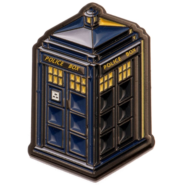 Doctor Who Tardis Enamel Pin Badge - Official Iconic Collectible Accessory
