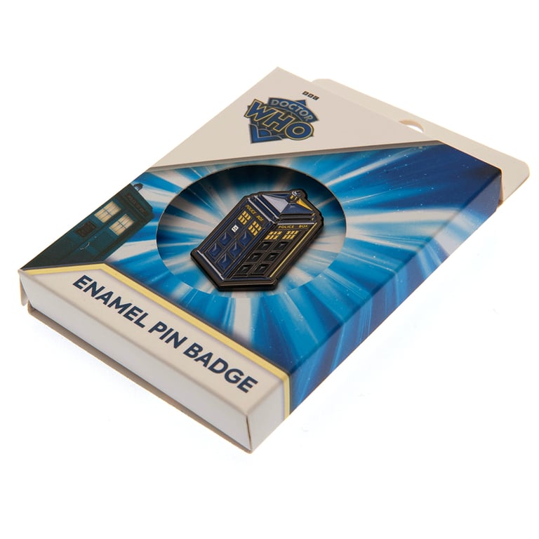 Doctor Who Tardis Enamel Pin Badge - Official Iconic Collectible Accessory