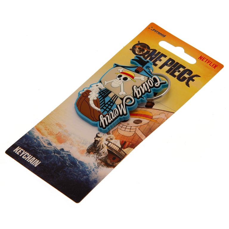 One Piece Going Merry PVC Keyring - Durable 5mm Thick Cartoon Figure Accessory