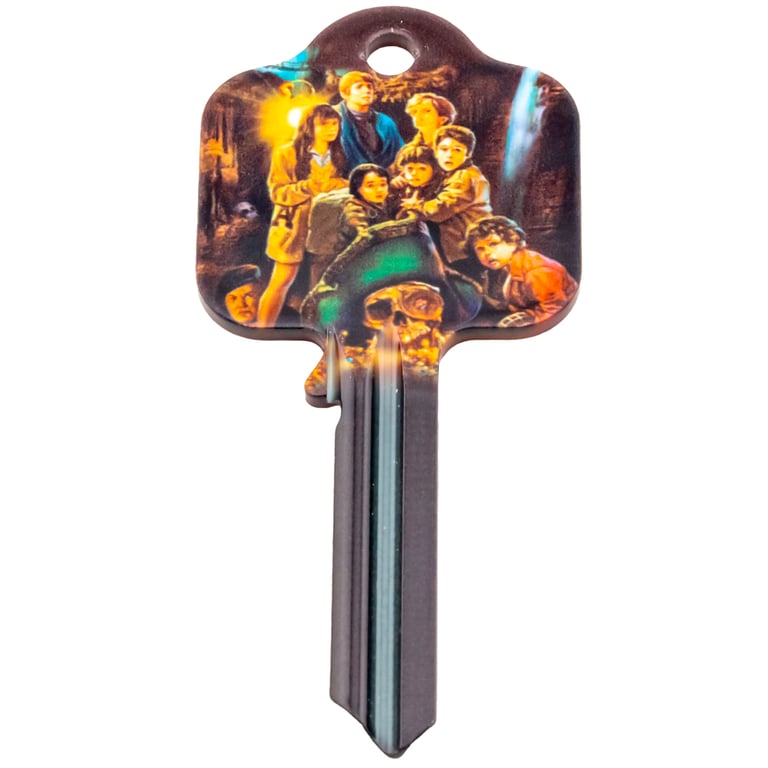 The Goonies Door Key - UL Rated Blank Key with Detailed Print