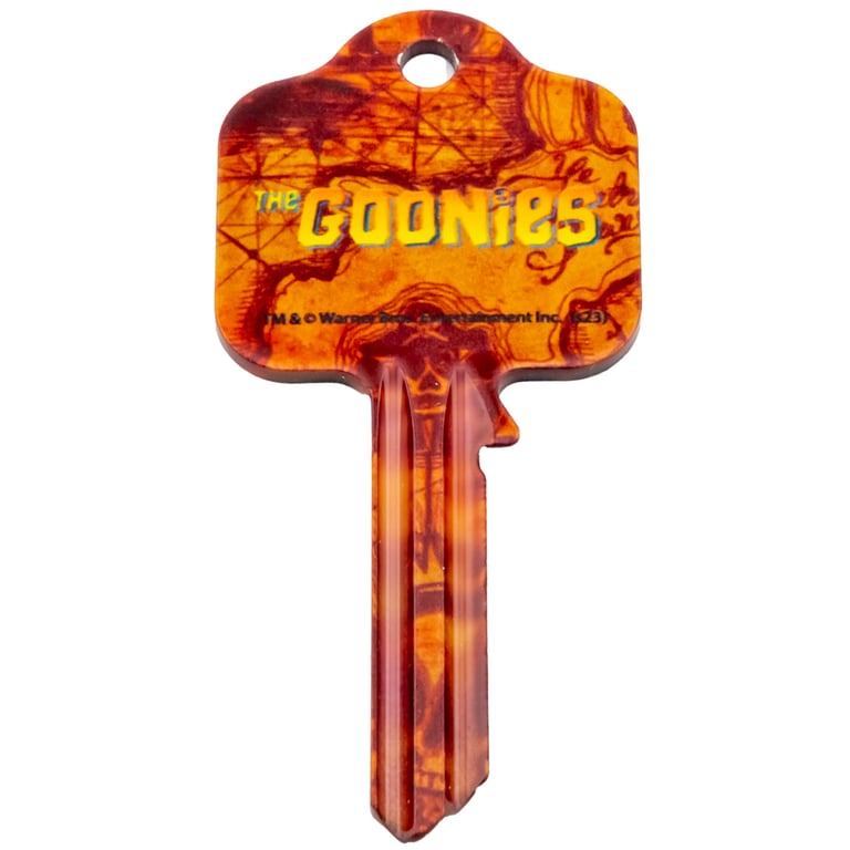 The Goonies Door Key - UL Rated Blank Key with Detailed Print