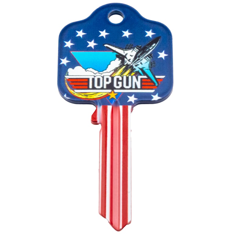 Top Gun Blank Door Key - High Quality Detailed Designs for UL2 & UL054 Locks