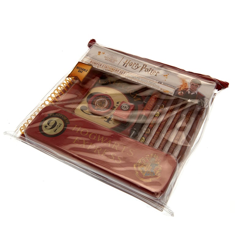 Harry Potter Deluxe Stationery Set - 11 Piece Bumper Kit with A5 Notepad and Metal Tin