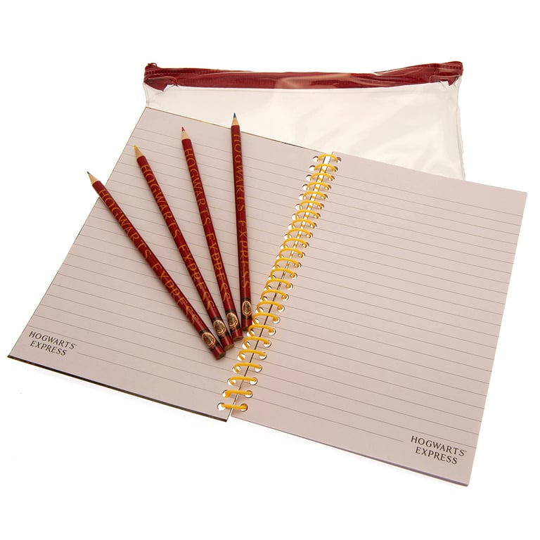 Harry Potter Deluxe Stationery Set - 11 Piece Bumper Kit with A5 Notepad and Metal Tin