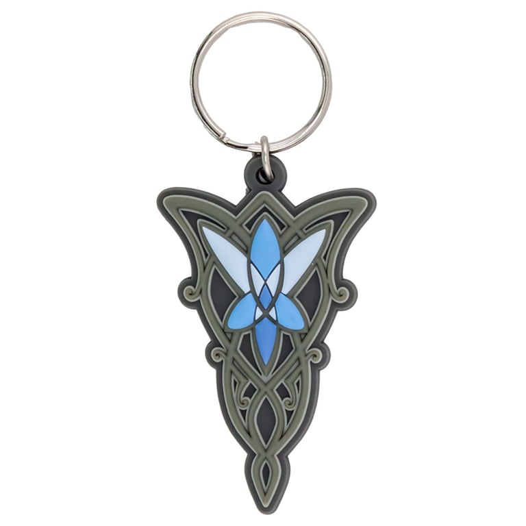 Lord of the Rings Evenstar PVC Keyring - Durable, Colourful Collectible Keychain