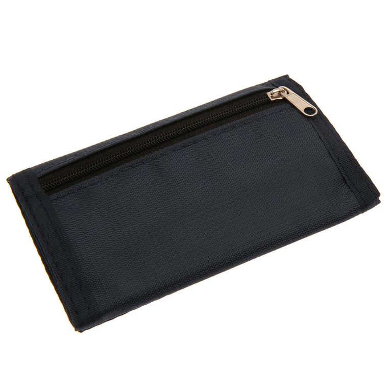 Manchester City FC Particle Wallet - Polyester Club Crest Wallet with 5 Compartments and Zipped Pocket