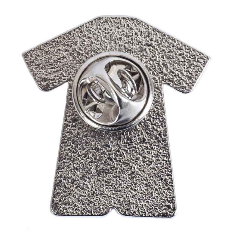 Newcastle United FC 96 Retro Metal Kit Badge - Die Stamped Design with Silver Finish