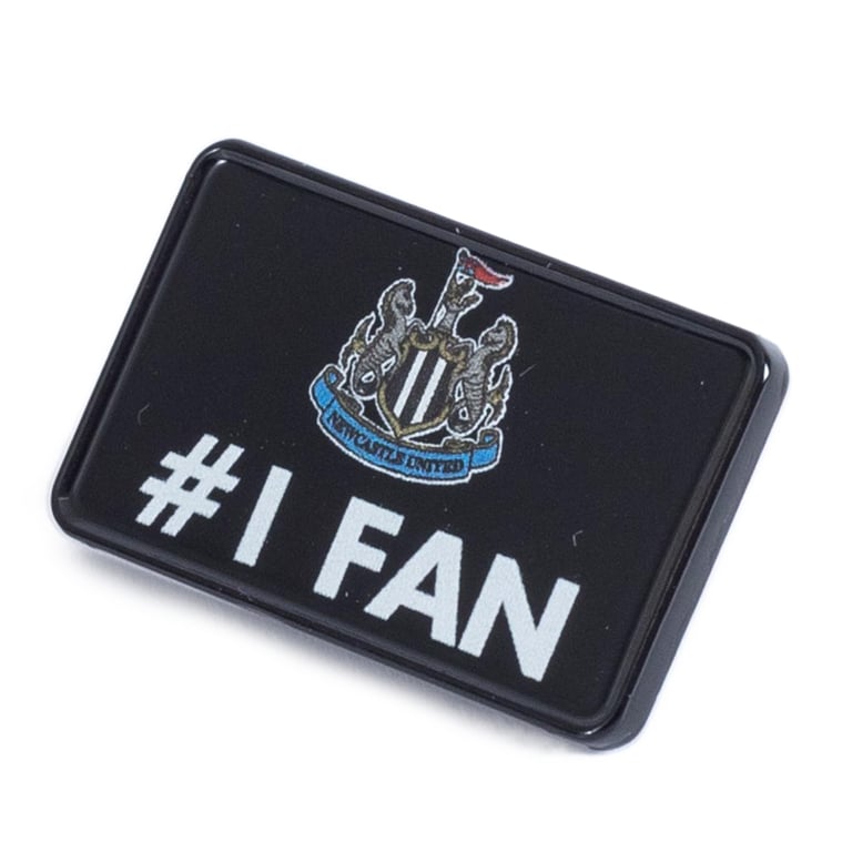 Newcastle United FC 3pc Metal Badge Set - Official Club Crest & Scarf Pin Badges with Die-Stamped Design