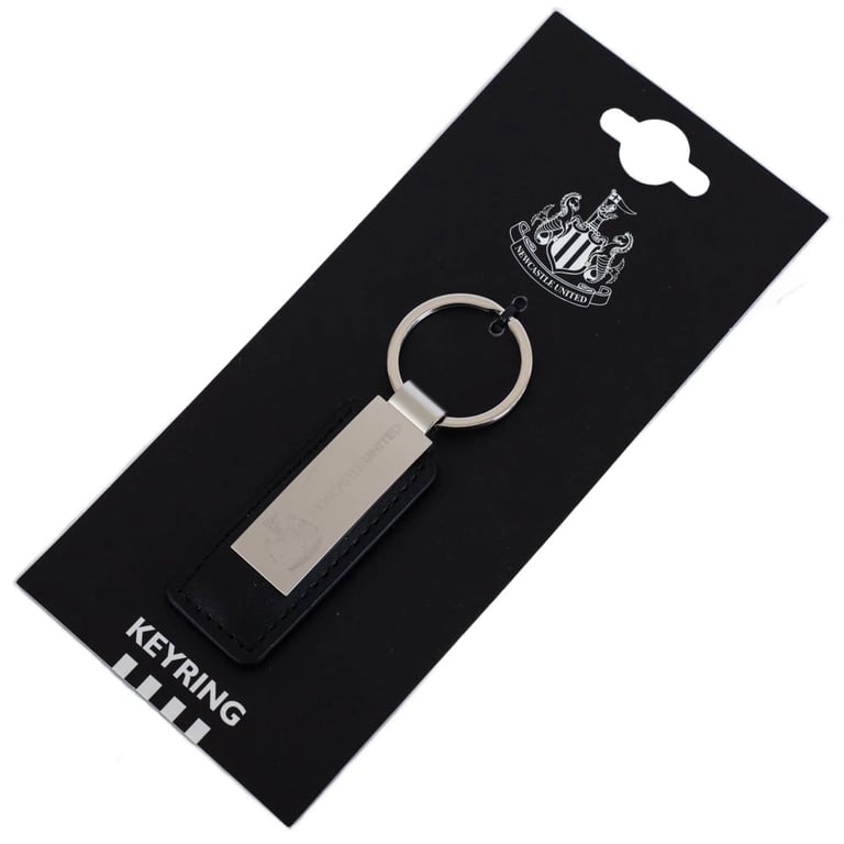 Newcastle United FC Executive Leather Key Fob with Engraved Club Crest
