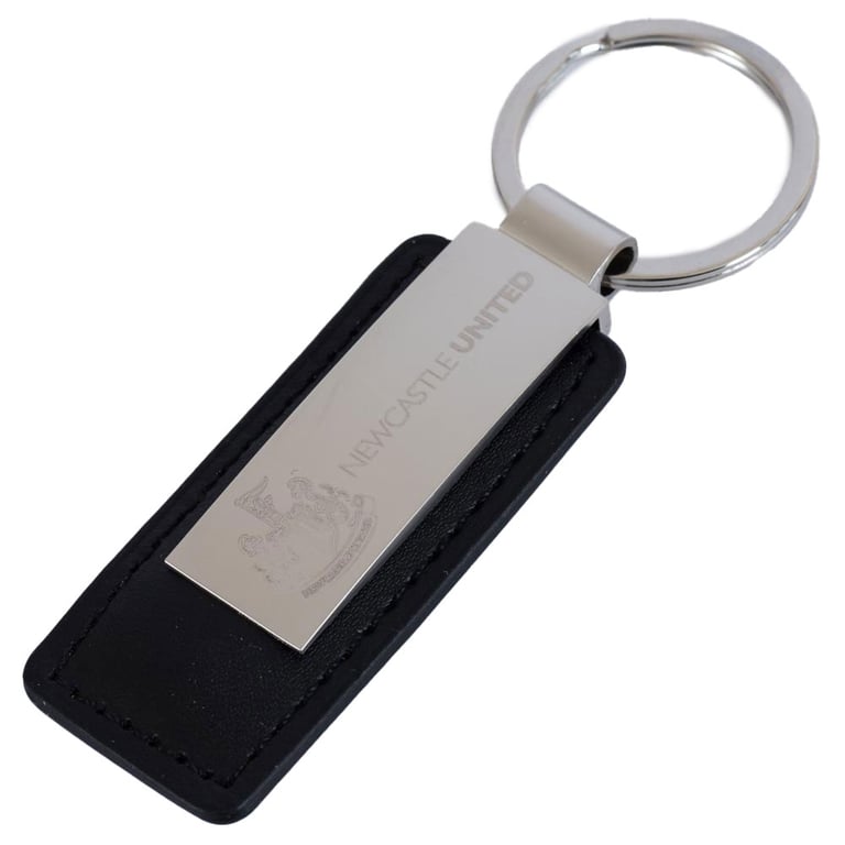 Newcastle United FC Executive Leather Key Fob with Engraved Club Crest