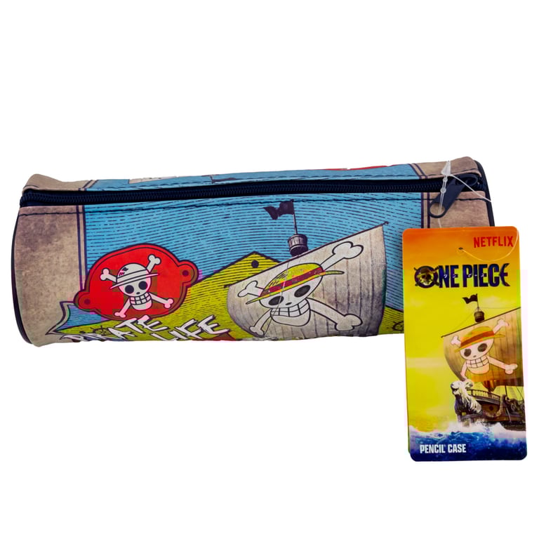 One Piece Live Action Vibrant Tubular Pencil Case for School Stationery Storage