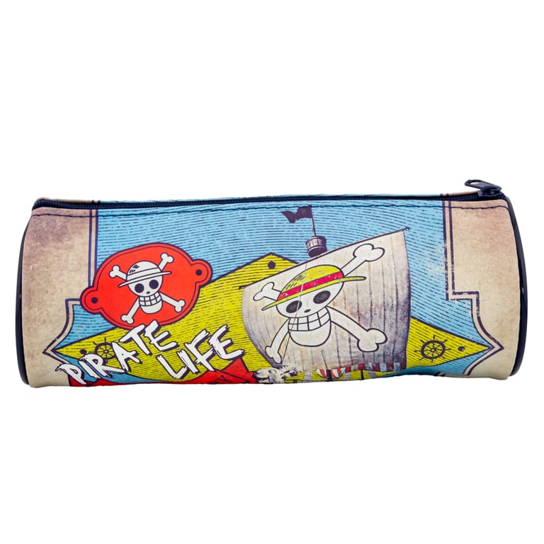One Piece Live Action Vibrant Tubular Pencil Case for School Stationery Storage