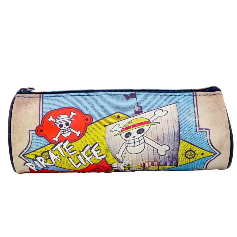 One Piece Live Action Vibrant Tubular Pencil Case for School Stationery Storage