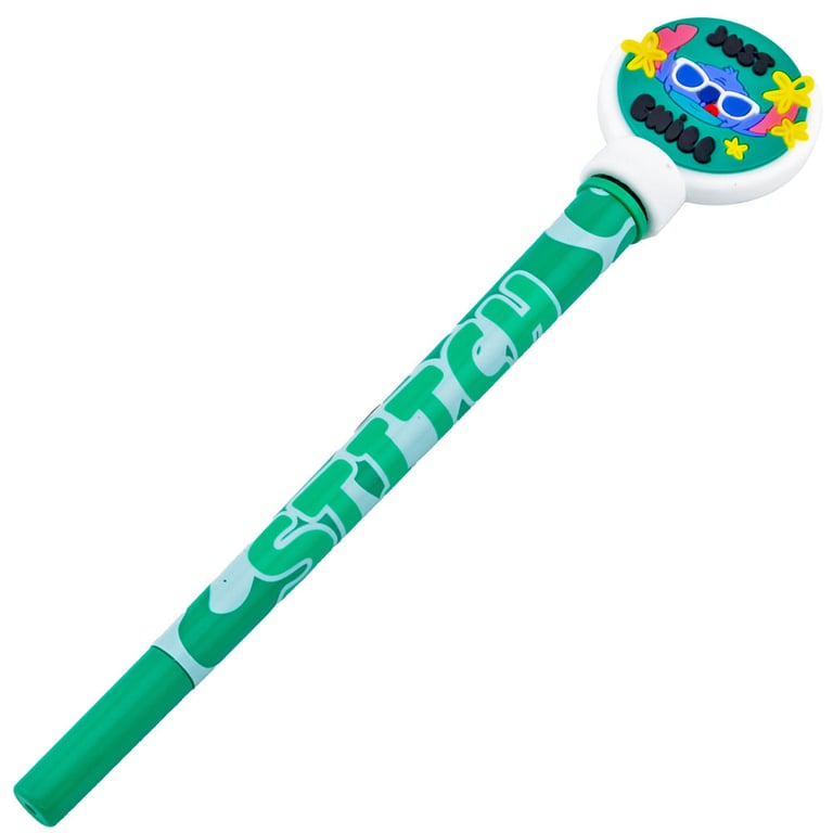 Lilo & Stitch Jade Green Rollerball Pen with Spinning Topper - Just Chill