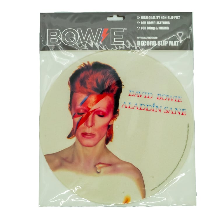 David Bowie Record Slipmat - High Quality White Felt Album Protector for Music Collectors