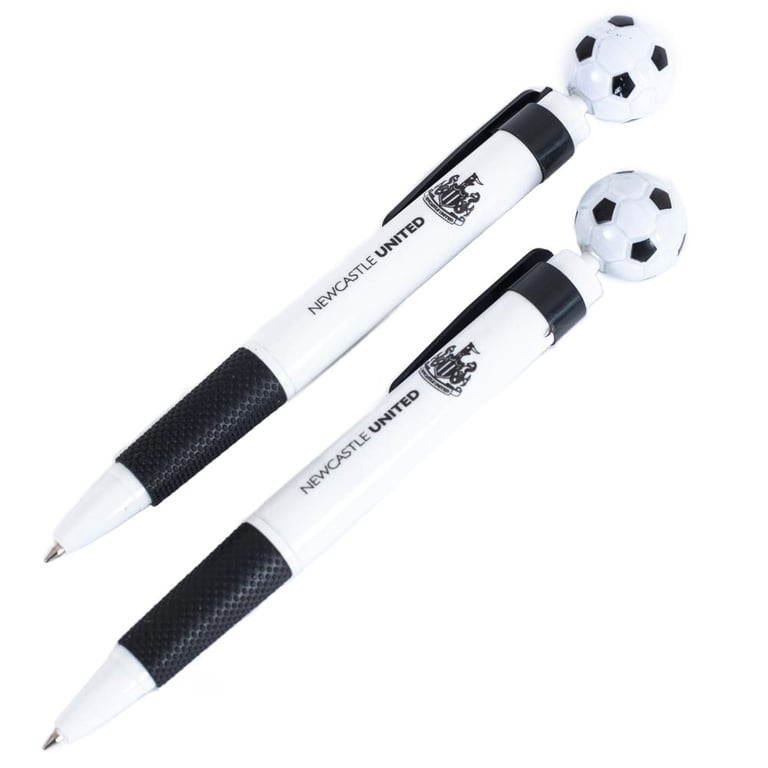 Newcastle United FC 2pk Retractable Ballpoint Pens - Football Crest Design