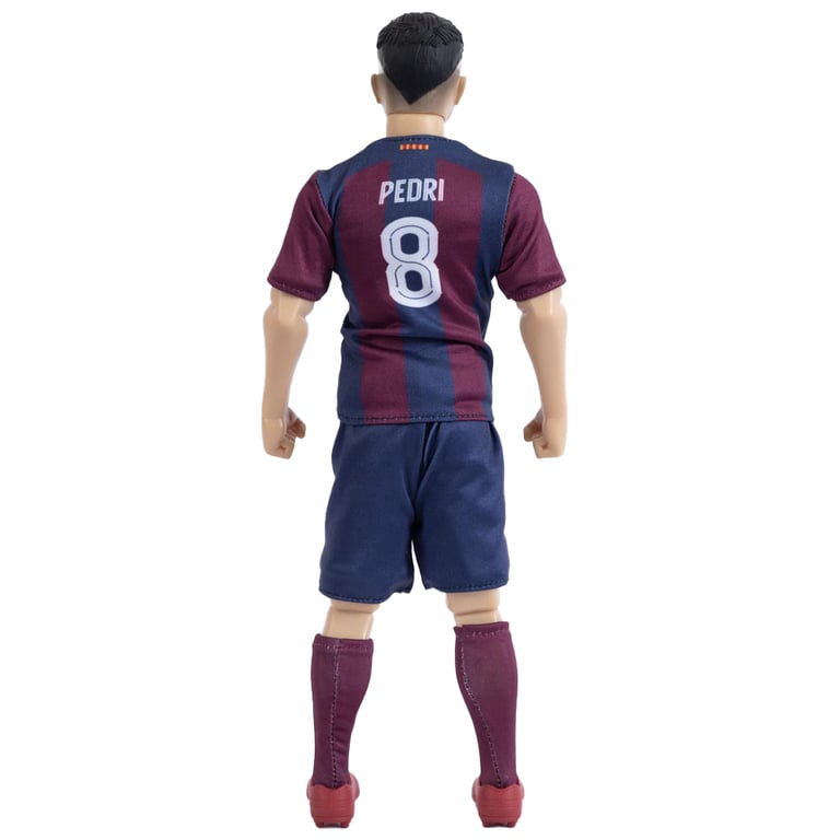 FC Barcelona Pedri Action Figure - 6 Points of Articulation with FCB Football Included
