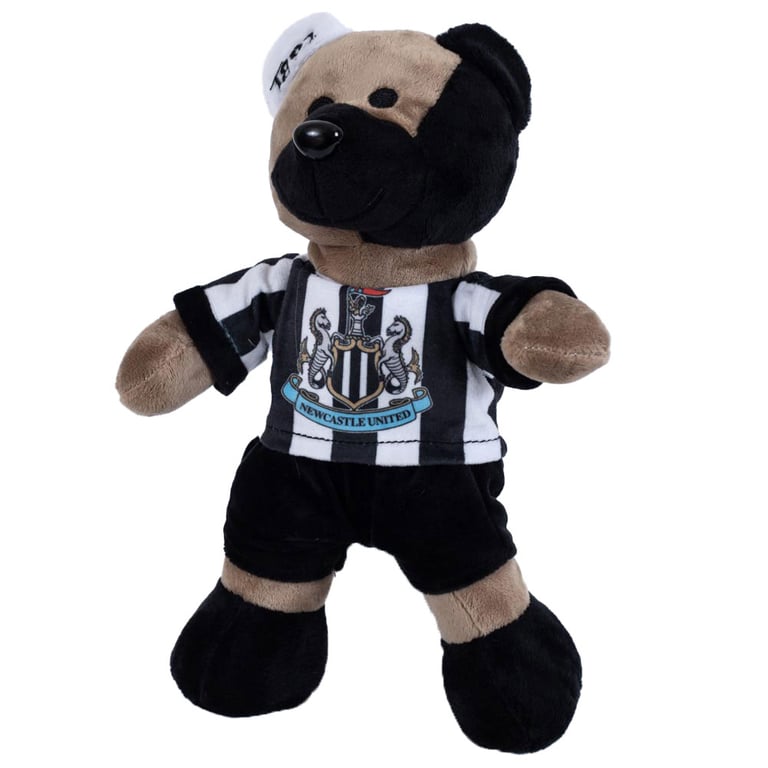 Newcastle United FC Super Fan Bear - Classic Home Kit Plush Toy with 1892 Detail