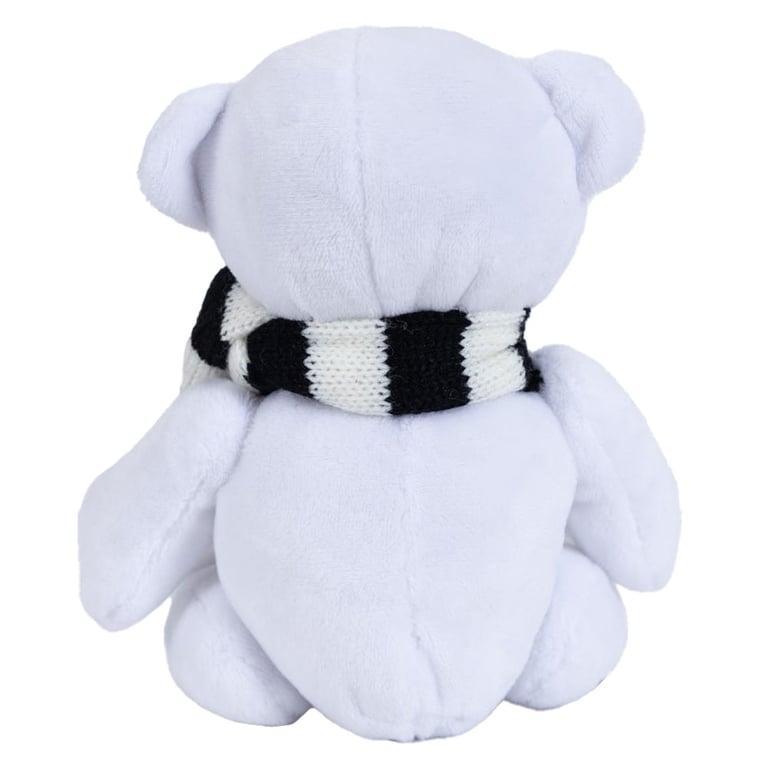 Newcastle United FC Maisie Bear White Plush Football Club Crest Bear